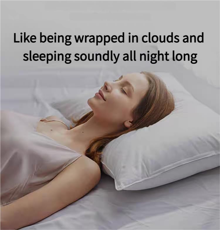 Oreiller de qualité hôtelière respirant - Confort moelleux et bon soutien, 50,8 x 71,1 cm, literie de luxe pour un somme