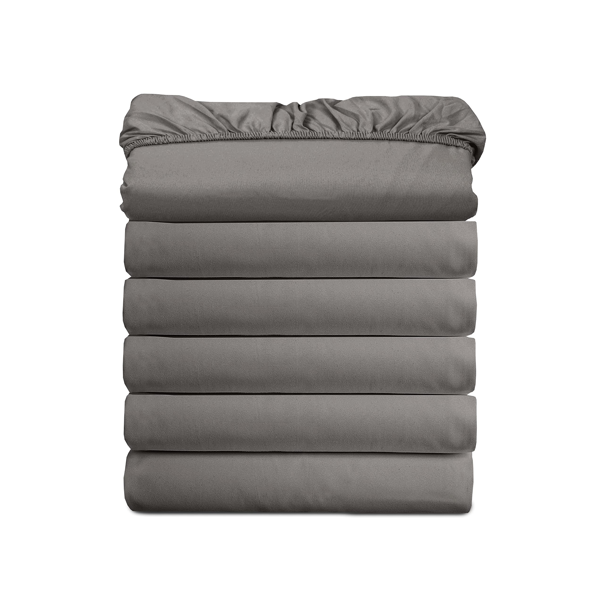 Luxueux Draps Décontractants (Lot de 6 Draps-Housses de Lit de Qualité Hôtelière 1500, Invêrtables, de Premier Choix ave